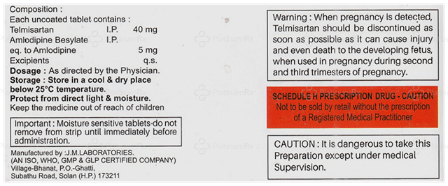 Telmijex AM 5/40mg Tablet 10s
