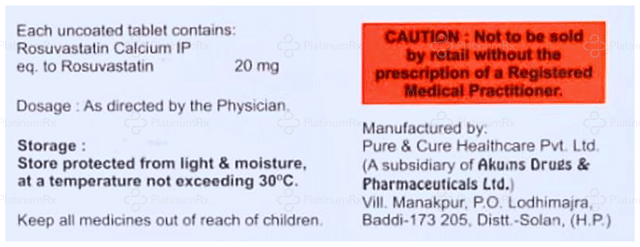 Rosuvocad 20mg Tablet 10s