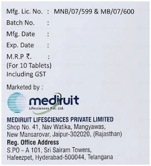 Sevphos 400mg Tablet 10s