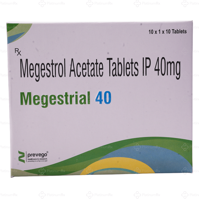 Megestrial 40mg Tablet 10s