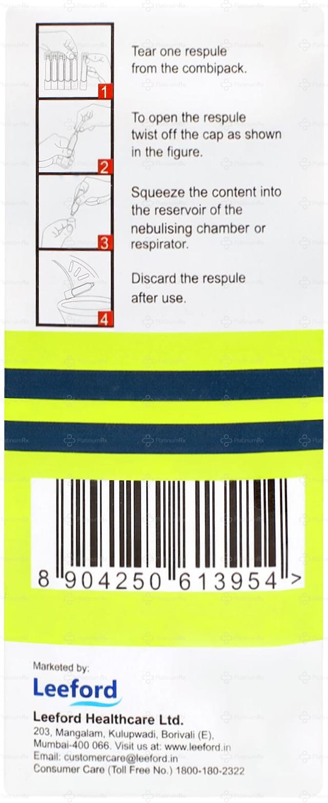 Welbusol B 0.5/1.25mg Respules 5X2ml