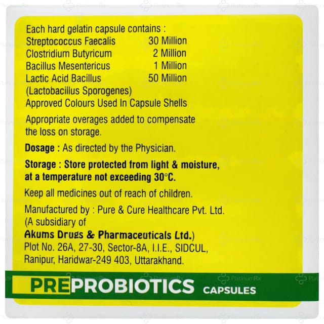 Preprobiotics Capsule 10s