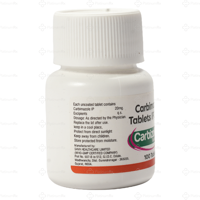 Carbizole 20mg Tablet 100s