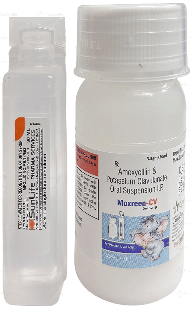 Moxreen CV 200/28.5mg Oral Suspension 30ml