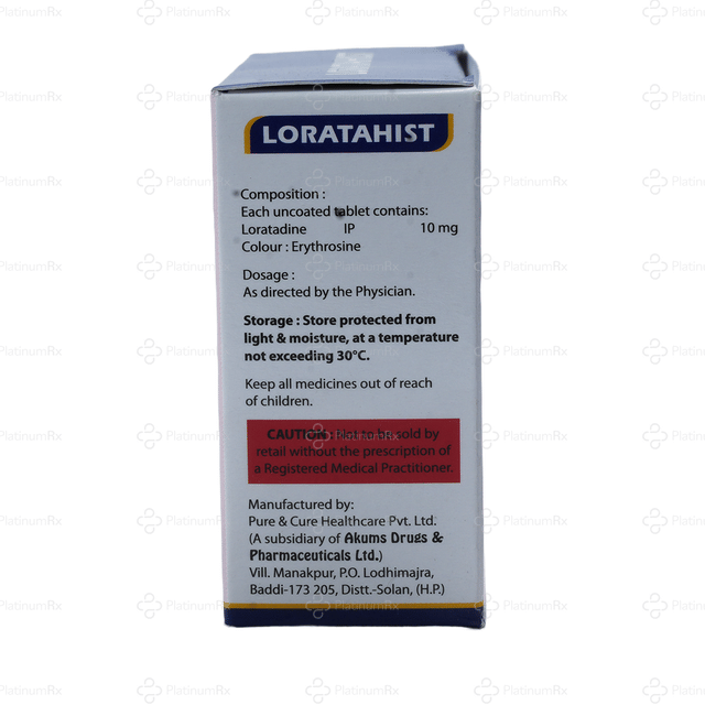 Loratahist 10mg Tablet 10s