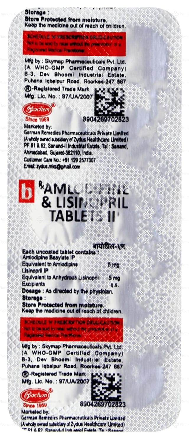 Biopril AM 5/5mg Tablet 10s