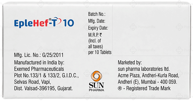 EpleHef T 25/10mg Tablet 10s