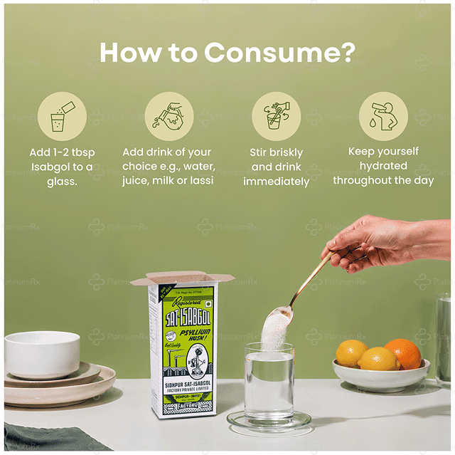 Sat-Isabgol Powder Eases Constipation 100gm