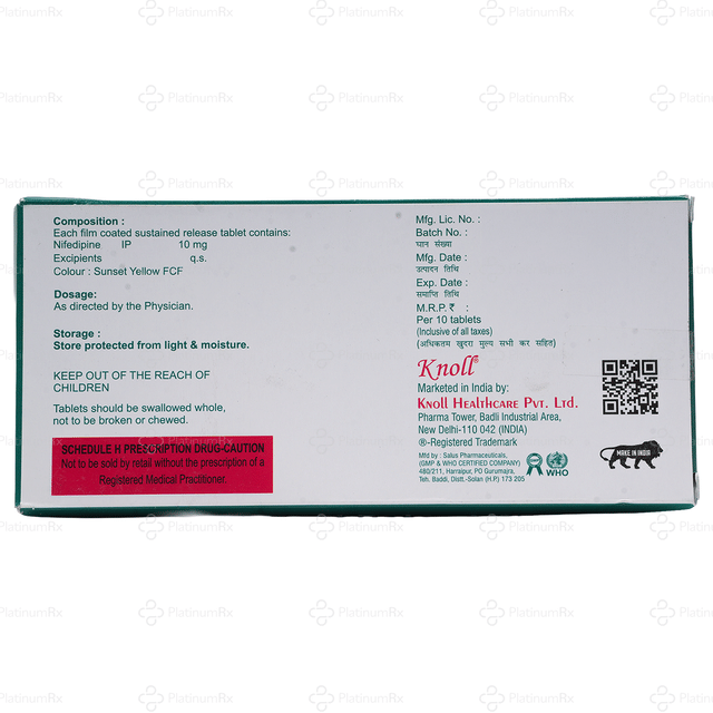 Nefidinol Retard 10mg SR Tablet 10s