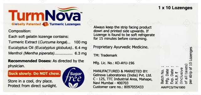 Turmnova Lozenges 10s