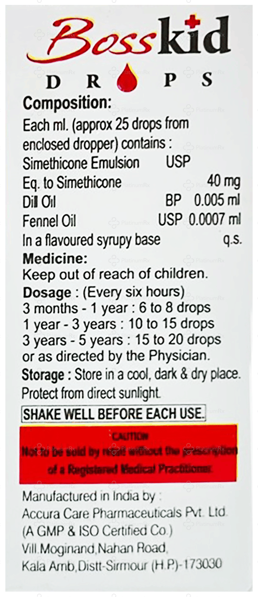 Bosskid Oral Drop 15ml