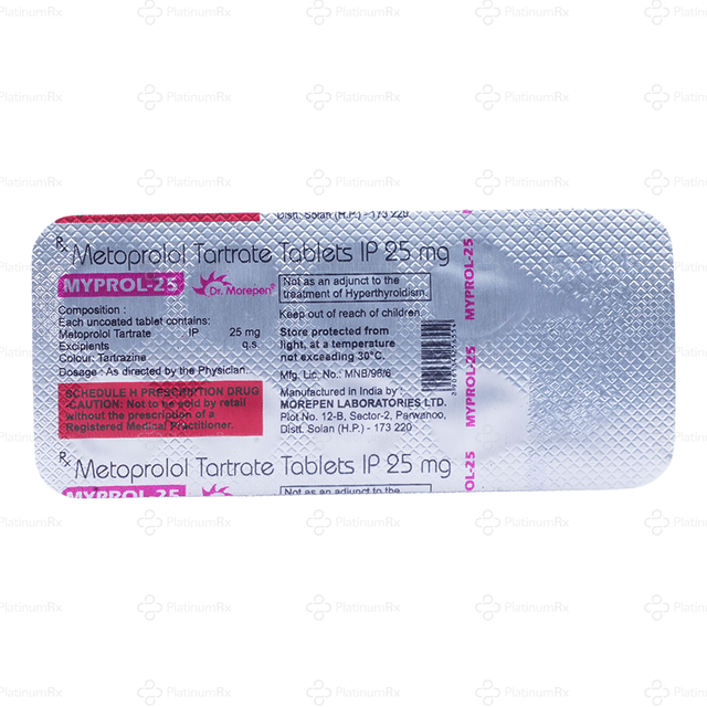 Myprol 25mg Tablet 10s