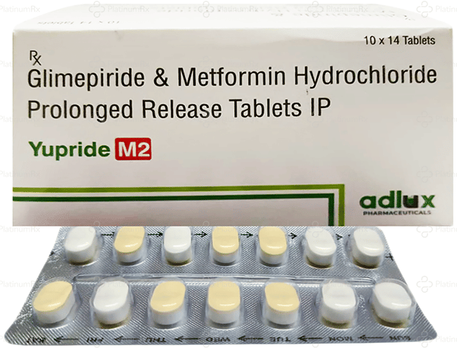Yupride M 2/500mg Tablet PR 14s