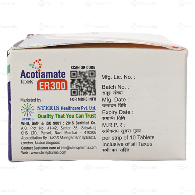 Acotiamate 300mg Tablet ER 10s