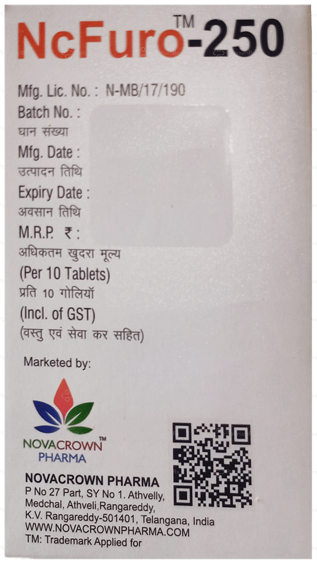 NcFuro 250mg Tablet 10s