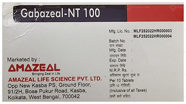 Gabazeal NT 100/10mg Tablet 10s