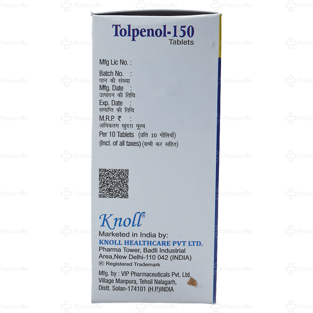 Tolpenol 150mg Tablet 10s