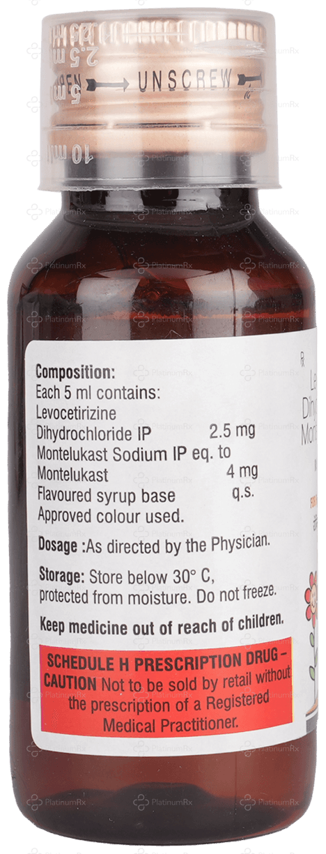 Romilast L 2.5/4mg Syrup 60ml