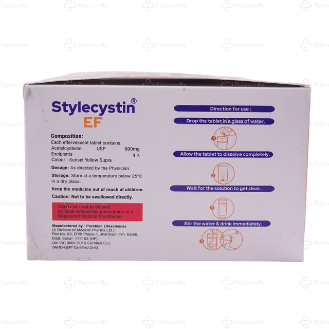 Stylecystin EF 600mg Effervescent Tablet 10s