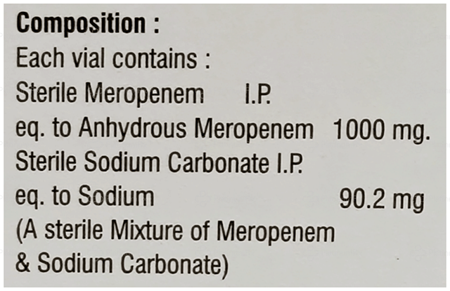 Meroswift 1000mg Injection 1s
