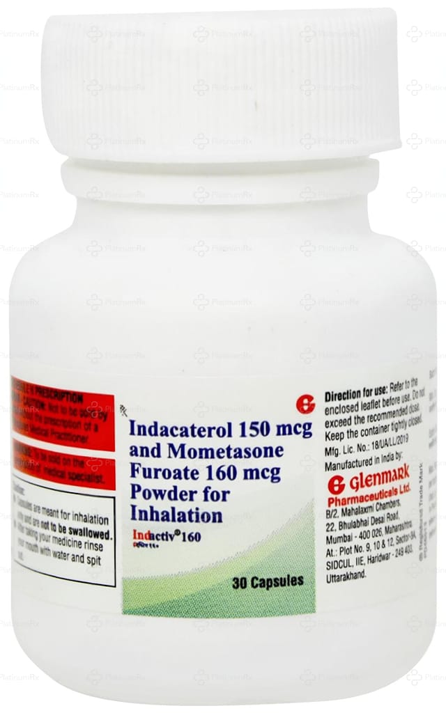 Indactiv 160/150mcg Capsule 30s