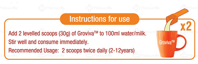 Groviva Child Nutrition Flavour Chocolate Powder 400gm