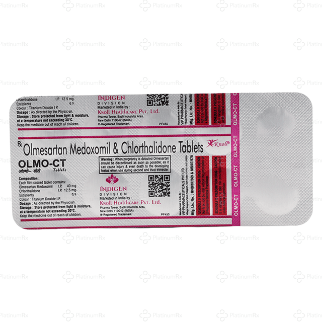 Olmo CT 40/12.5mg Tablet 10s
