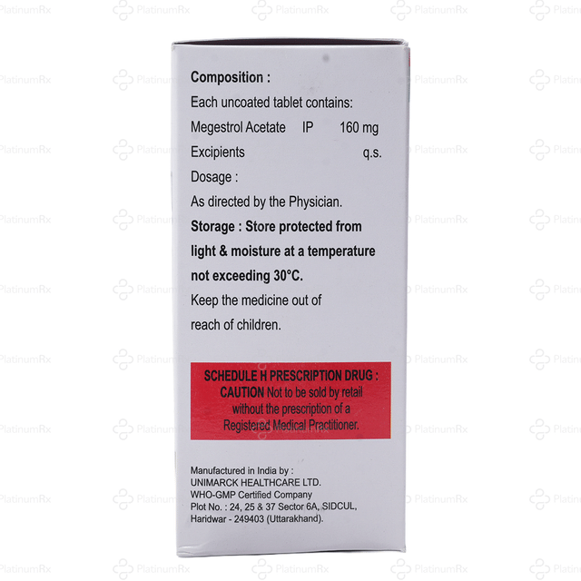 Megestrial 160mg Tablet 10s