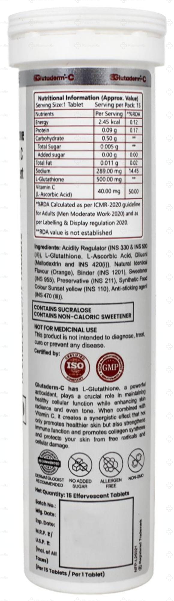 Glutaderm C Effervescent Tablet 15s