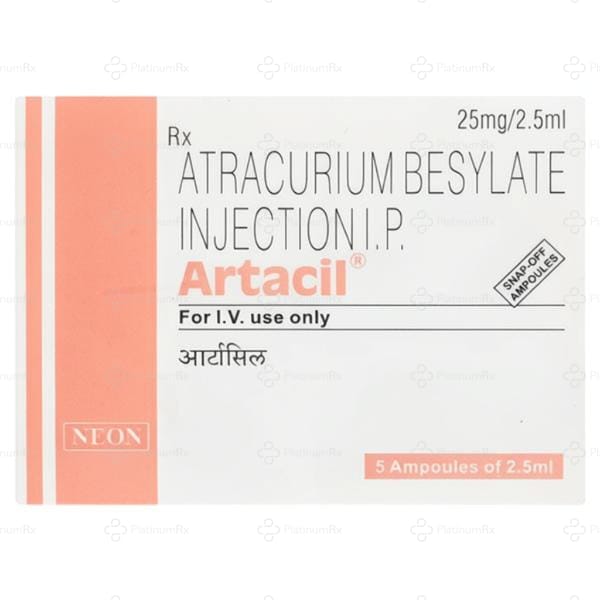 Artacil 25mg Injection 5X2.5ml