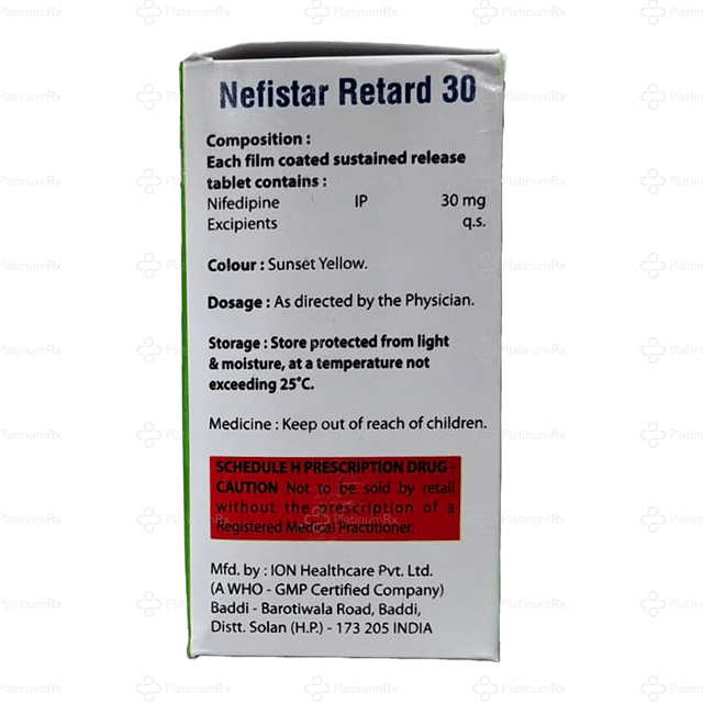 Nefistar Retard 30mg Tablet 15s