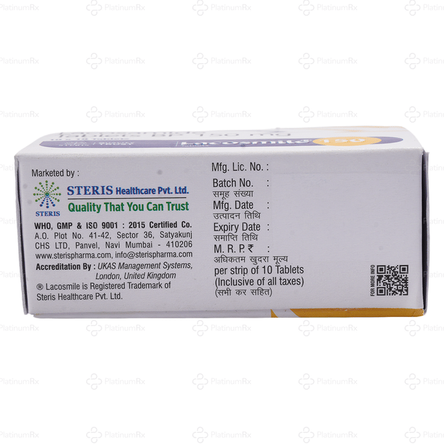 Lacosmile 150mg Tablet 10s