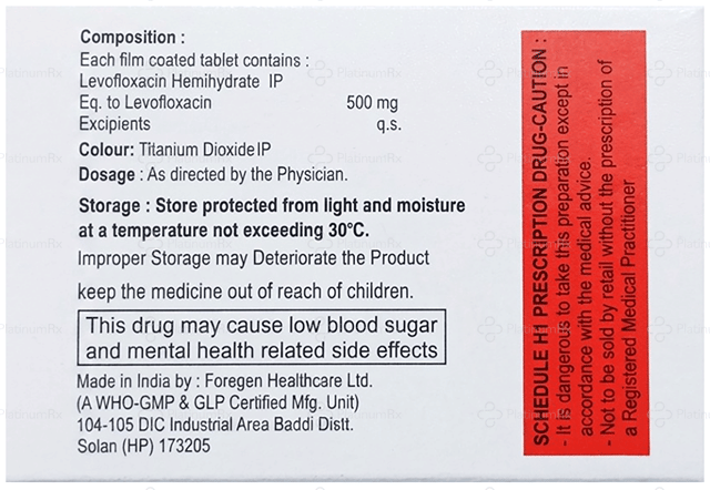 Levotude 500mg Tablet 10s