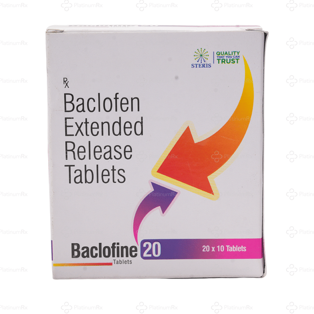 Baclofine 20mg Tablet ER 10s