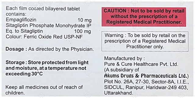 Empool Duo 10/100mg Tablet 10s