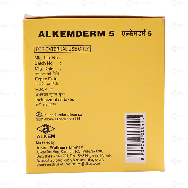 Alkemderm 5 Cream 15gm