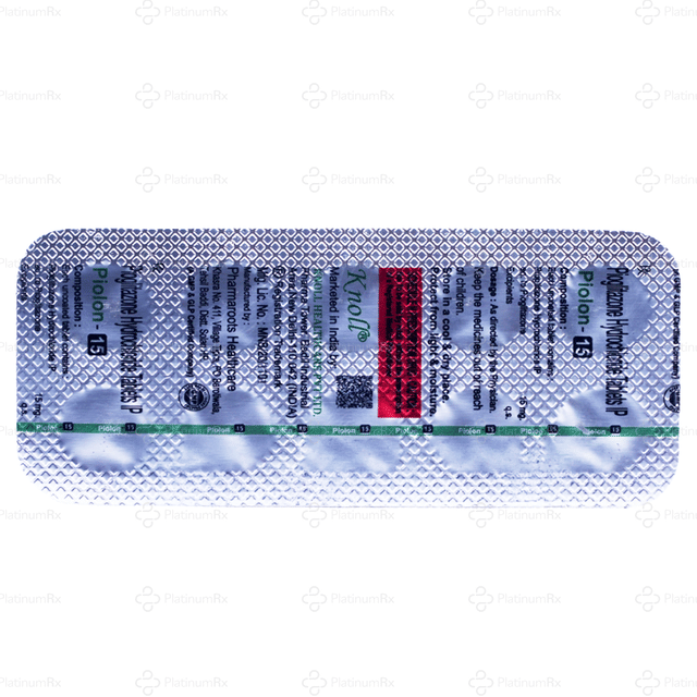 Piolon 15mg Tablet 10s
