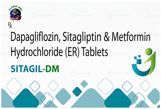 Sitagil DM 10/500/100mg Tablet ER 10s