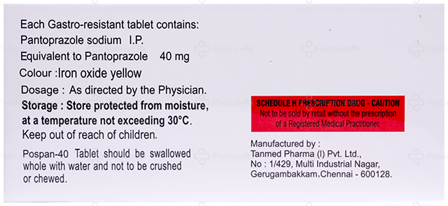 Pospan 40mg Tablet 10s