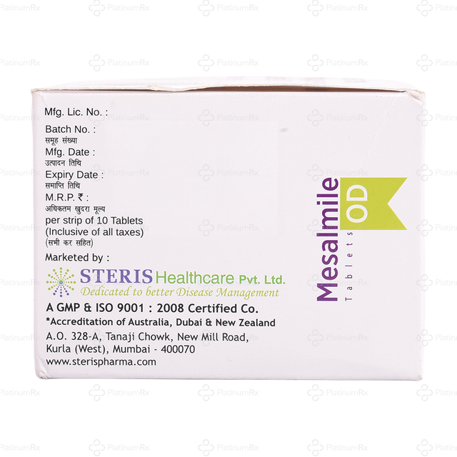 Mesalmile OD 1200mg Tablet PR 10s