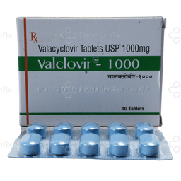 Valclovir 1000mg Tablet 10s