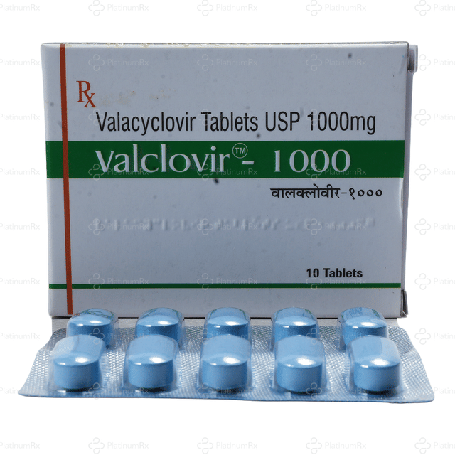 Valclovir 1000mg Tablet 10s