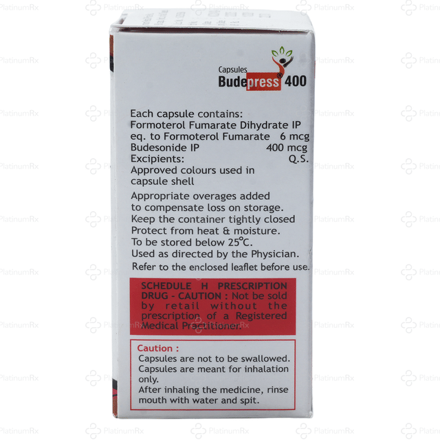 Budepress 6/400mcg Capsule 30s