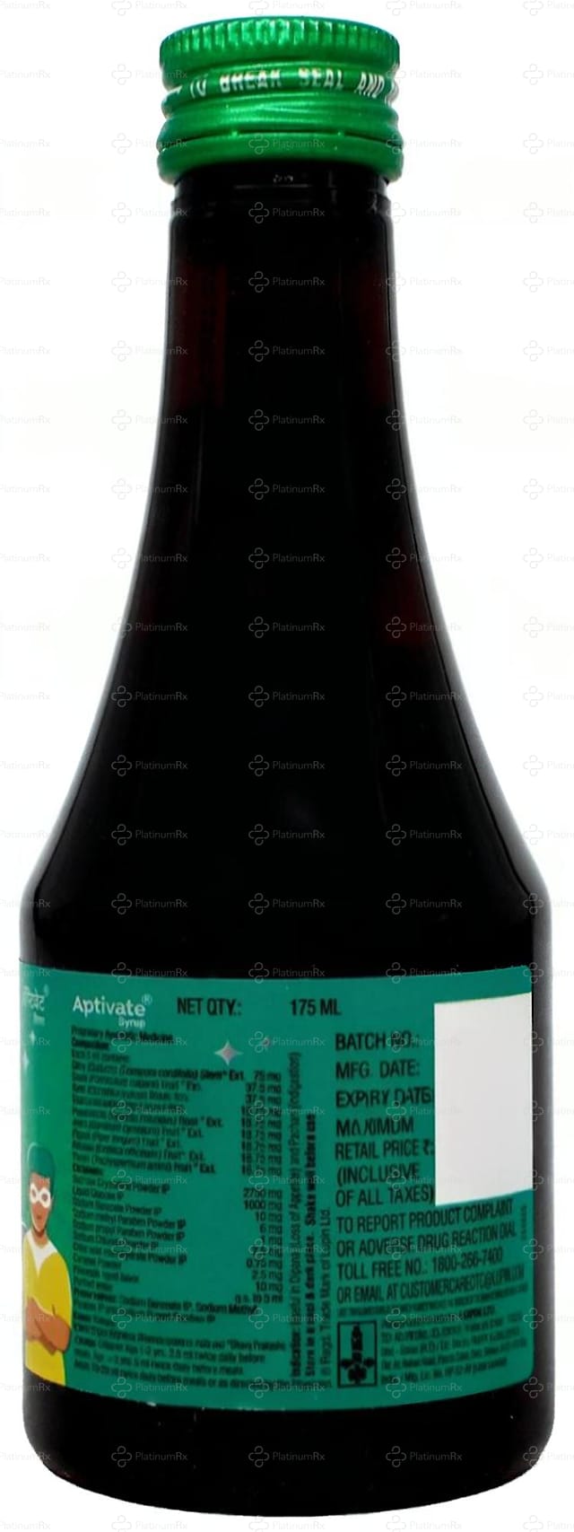 Aptivate Pineapple Flavour Syrup 175ml