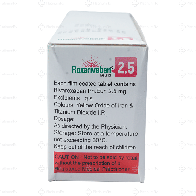 Roxarivaben 2.5mg Tablet 15s