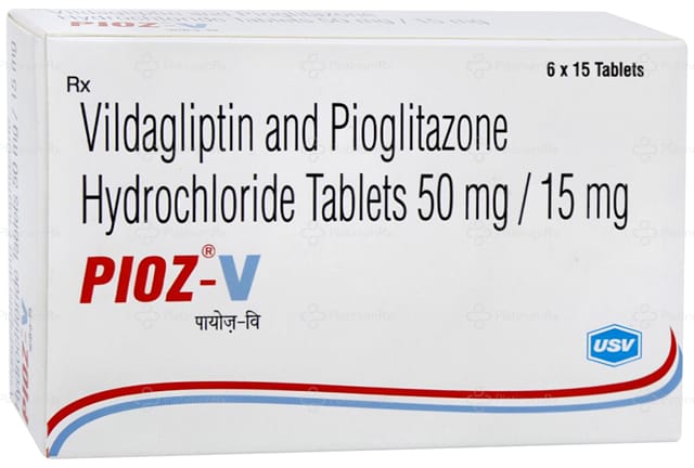 Pioz V 15/50mg Tablet 15s