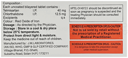 Hptel CH 12.5/40mg Tablet 10s