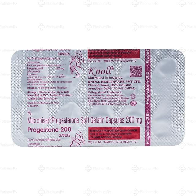 Progestone 200mg Capsule 10s