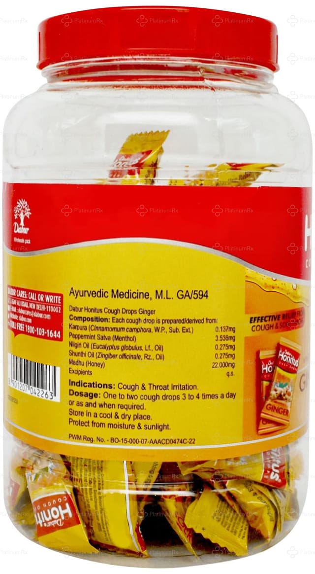Dabur Honitus Cough Jar (Ginger) 100s