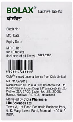 Bolax 5mg Tablet 10s